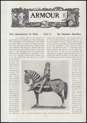 Item #502463 The Armourers of Italy (part 1). An original article from The Connoisseur, 1909....