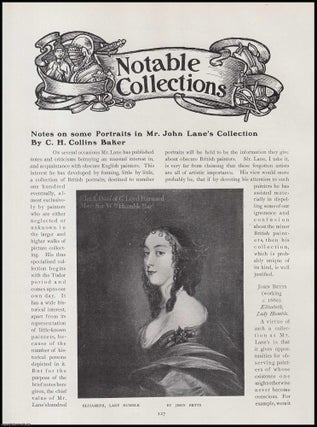 Item #502805 Mr. John Lane, Publisher : Some Portraits in His Collection. An original article...