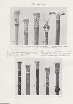 Item #502980 A Collection of Walking-Sticks. An original article from The Connoisseur, 1925....