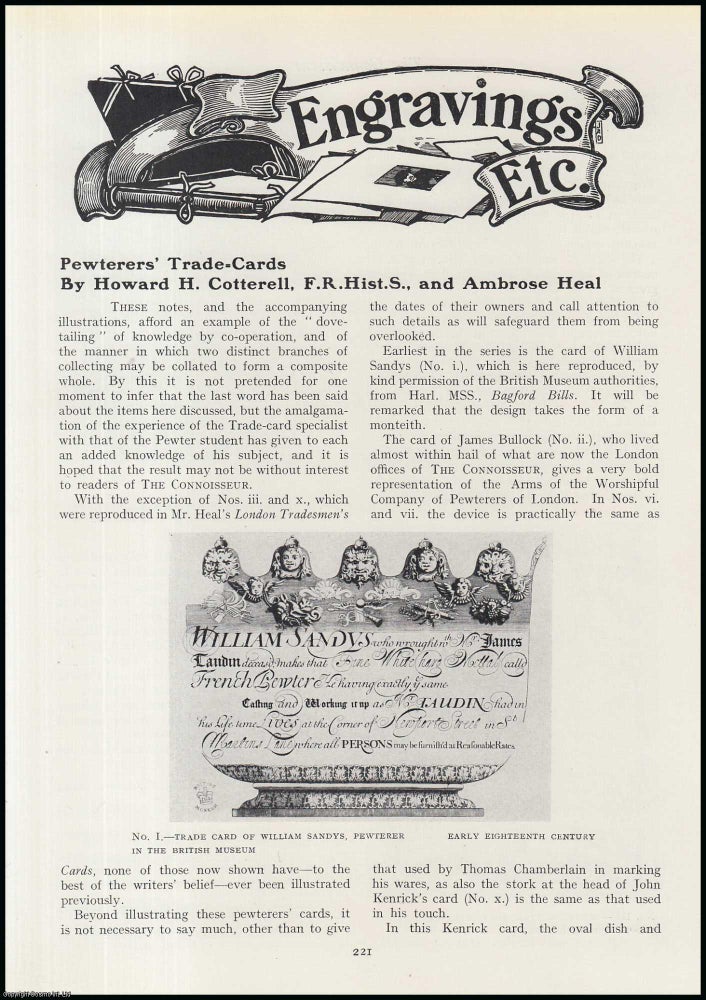 Item #503040 William Sandy : James Bullock ; Thomas Scattergood ; E. Carpenter, Richard King, &...