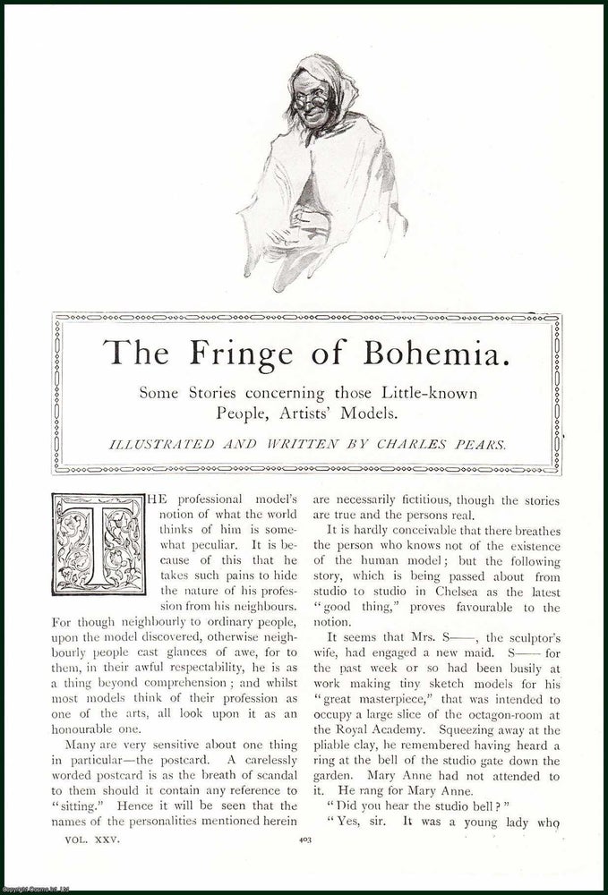 Item #504729 The Fringe of Bohemia : some stories concerning those little-known people, artists...