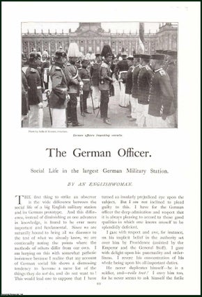 Item #504733 The German Officer : Social Life in the largest German Military Station. An uncommon...