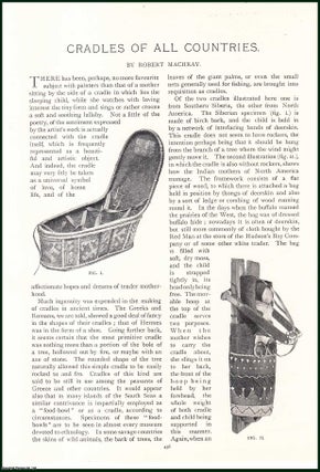Item #504736 Cradles For Sleeping Children of all Countries. An uncommon original article from...