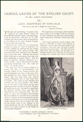 Item #504740 Lucy, Countess of Carlisle ; The Earl of Carlisle ; George Villiers, Duke of...