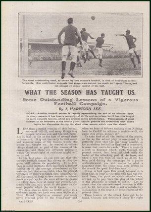 Item #504874 England Football Season 1921-22, What The Season Has Taught Us : some outstanding...
