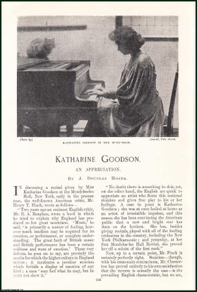 Item #504886 Katharine Goodson, Pianist : An Appreciation. An original article from the Windsor...
