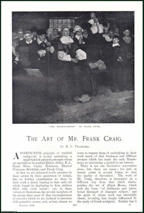 Item #504892 The Art of Mr. Frank Craig. An original article from the Windsor Magazine, 1908. R...