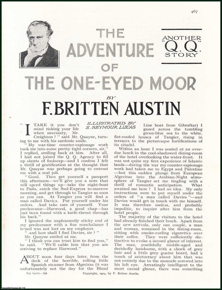 Item #504929 The Adventure of The One-Eyed Moor, A Story : Quentin Quayne, A New Detective. The...