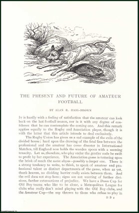 Item #504956 The Present & Future of Amateur Football. An uncommon original article from the...