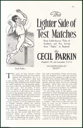 Item #505075 The Lighter Side of Test Cricket Matches : Some Little-Known Tales of Incidents &...
