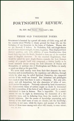 Item #505180 Three Old Yorkshire Poems : Swaledale is haunted by a grand old strain of Celtic...