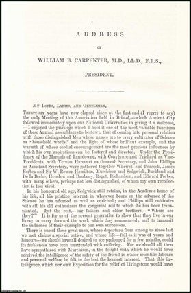 Item #505769 William B. Carpenter, Presidential Address, 1872 to the British Association, Meeting...