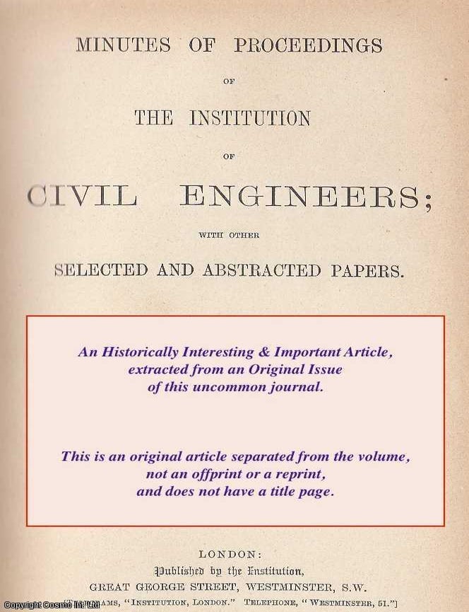 Item #505954 American Irrigation Engineering. An uncommon original article from the Institution...