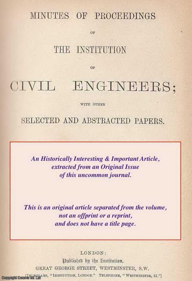 Item #506001 Stresses And Deflections In Braced Girders. An uncommon original article from the Institution of Civil Engineers reports, 1892. A D. Stewart.