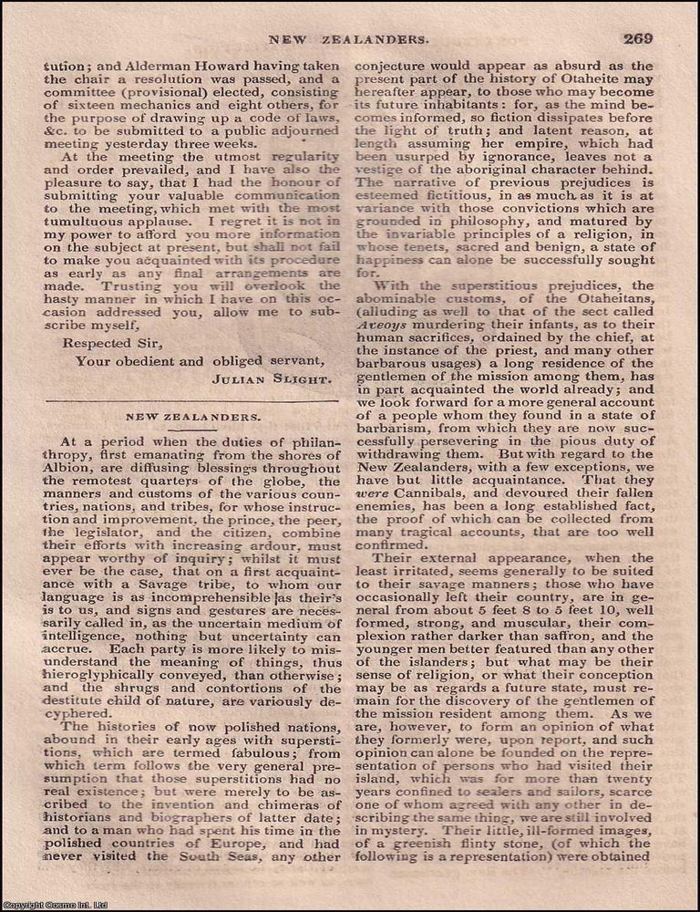 Item #506253 Otaheitans & New Zealanders ; Mr. Evans's Method of Applying Steam to the...