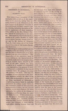 Description of Stonehenge, Salisbury Plain ; Mr. Partington's Sixth Lecture on Pneumatic & Hydrostatic Equilibrium & the Steam Engine, etc. A complete rare weekly issue of the London Mechanics' Register, 1825.