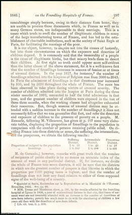 Item #506277 The Foundling Hospitals of France. An uncommon original article from the British and...