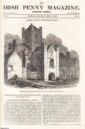 1833, Christ Church Cathedral, Dublin. Featured in a full weekly. Irish Penny Magazine.