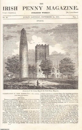 1833, The small Ancient town of Swords. Featured in a. Irish Penny Magazine.