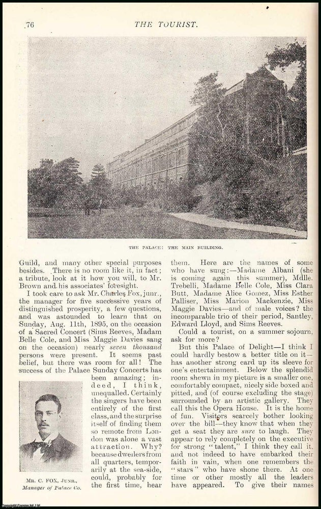 Item #506379 Castle Mona : a Palace of Delight. An uncommon original article from the Tourist...