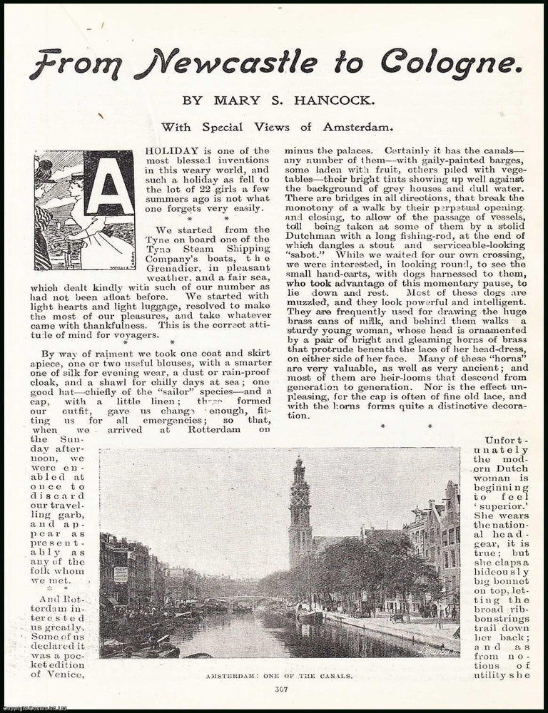 Item #506392 From Newcastle to Cologne : with special views of Amsterdam. An uncommon original...
