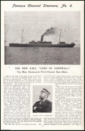 Item #506404 The New R.M.S. Duke of Cornwall : the most handsomely fitted channel boat afloat. An...