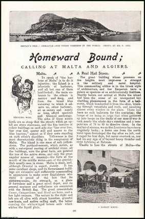Item #506415 Homeward Bound : calling at Malta & Algiers. An uncommon original article from the...