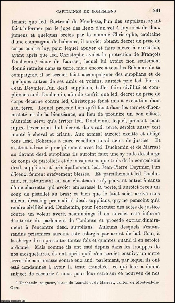 Item #506475 Capitaines De Bohemiens. 4 pages. An article printed in 1911, written by Par S.G....