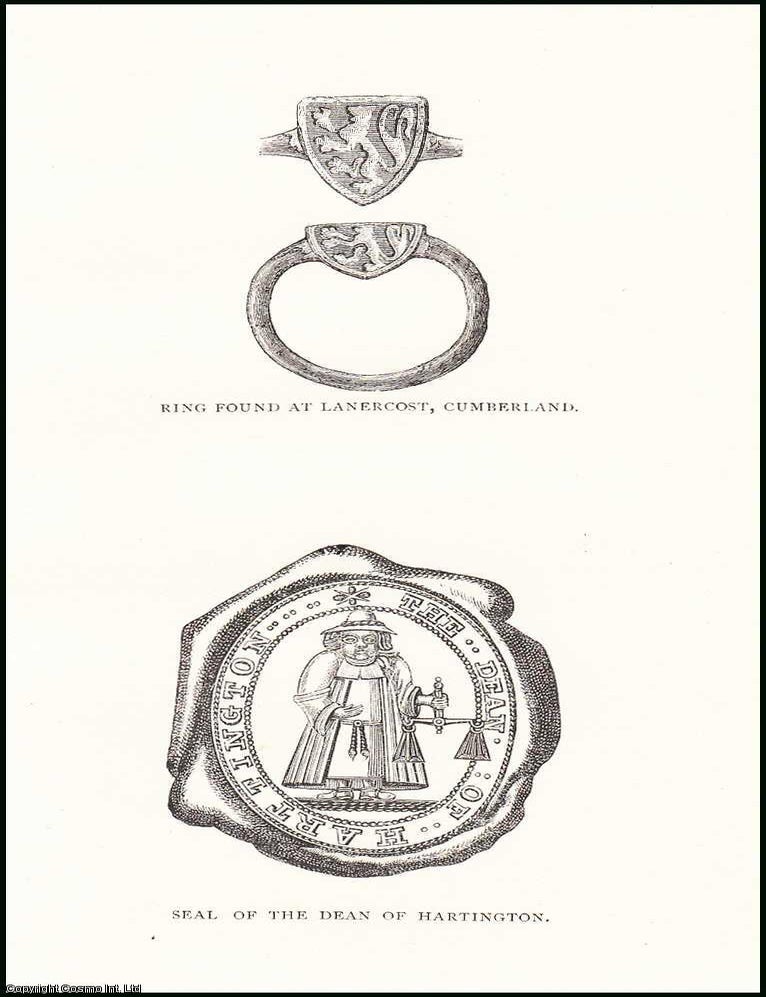 Item #506833 On a Ring Found in a Garden of a Cottage at Lanercost, Cumberland. An original article from the Reliquary, Quarterly Journal & Review, 1887. F. S A. R S. Ferguson.