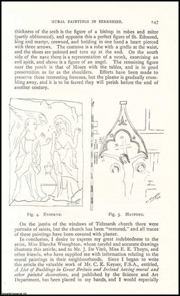 Item #506894 Mural Paintings in Berkshire : Ancient Decoration of Churches. An original article...