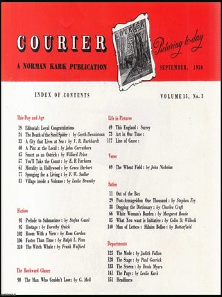 Courier. A Norman Kark publication. September 1950. Vol. 15 no.3. Featuring contributions by, John Carruthers, F.W. Sadler, Willard Price, and others. See picture for details of contents.
