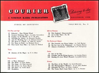 Courier. A Norman Kark publication. December 1950. Vol. 15 no.5. Featuring contributions by, C.M. John, Allan Taylor, Colin D. Willock, and others. See picture for details of contents.
