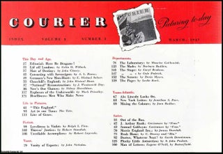 Courier. A Norman Kark publication. March 1947. Vol. 8 no.3. Featuring contributions by, John Clancy, A.L. Rowse, J. Wentworth Day, and others. See picture for details of contents.