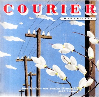 Courier. A Norman Kark publication. March 1949. Vol. 12 no.3. Cover designed by H.C. Paine. Featuring contributions by, Irving Wallace, Maurice Carr, Reginald Reynolds, and others. See picture for details of contents.