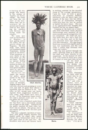 Item #507214 Where Cannibals Roam, Papua, New Guinea. A complete 4 part uncommon original article...