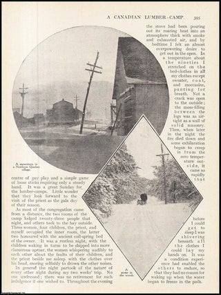 A Canadian Lumber-Camp. 12 pages, illustrated. An article printed in 1917, written by A Wide World Magazine contributor.