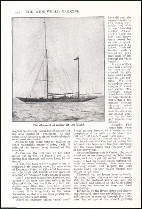 Item #507324 Across the Atlantic in Shamrock, the racing Yacht. An uncommon original article from...