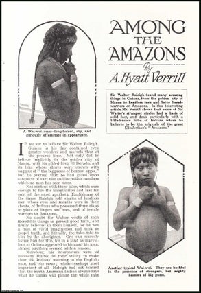 Item #507347 Among the Amazons : tribe of Indians. An uncommon original article from the Wide...