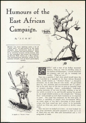 Item #507370 Humours of the East African Campaign. An uncommon original article from the Wide...
