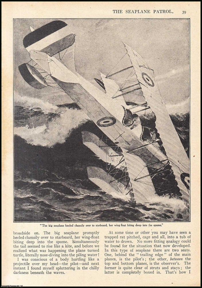Item #507376 The Seaplane Patrol : our narrow escape in the North Sea. An uncommon original article from the Wide World Magazine, 1917. A Seaplane Observer., R G. McDowell.