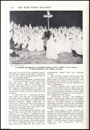 K.K.K. Ku Klux Klan. An uncommon original article from the. H A. Hoskins., W C.