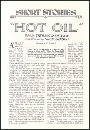 Item #507474 Hot Oil : oil-worker's life, Texas Field. An uncommon original article from the Wide...