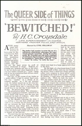Item #507506 Bewitched : Croysdale arrested the son of a witch-doctor, & was then cursed....