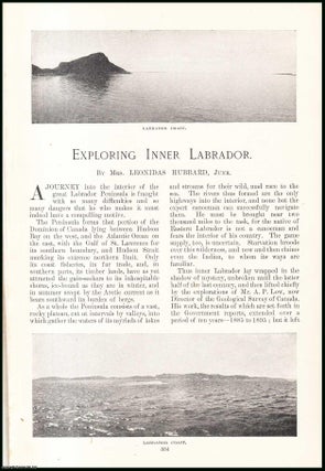Item #507526 Exploring Inner Labrador, Peninsula. An original article from the Windsor Magazine,...