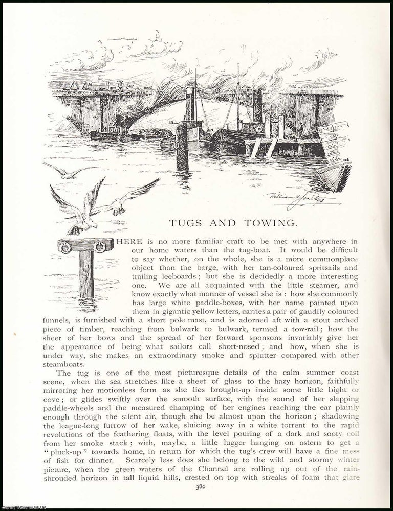 Item #507548 Tugs & Towing Boats. An uncommon original article from the Pall Mall Magazine, 1894....