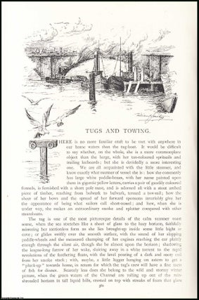 Item #507548 Tugs & Towing Boats. An uncommon original article from the Pall Mall Magazine, 1894....