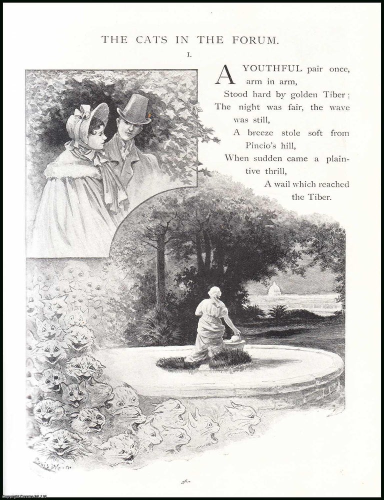 Item #507550 The Cats in the Forum : a short poem. An uncommon original article from the Pall...