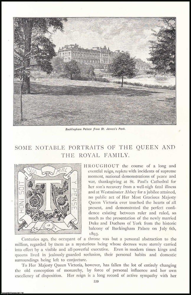 Item #507553 Some Notable Portraits of the Queen & the Royal Family : Prince & Princess...