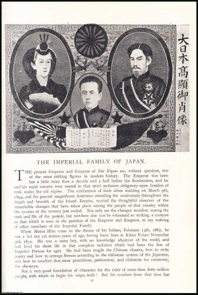 Item #507575 The Imperial Family of Japan. An uncommon original article from the Pall Mall...
