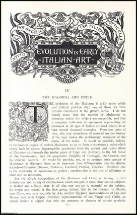 Evolution in Early Italian Art : The Marriage of the Virgin. 60 pages, illustrated. An article printed in 1895, written by Grant Allen.